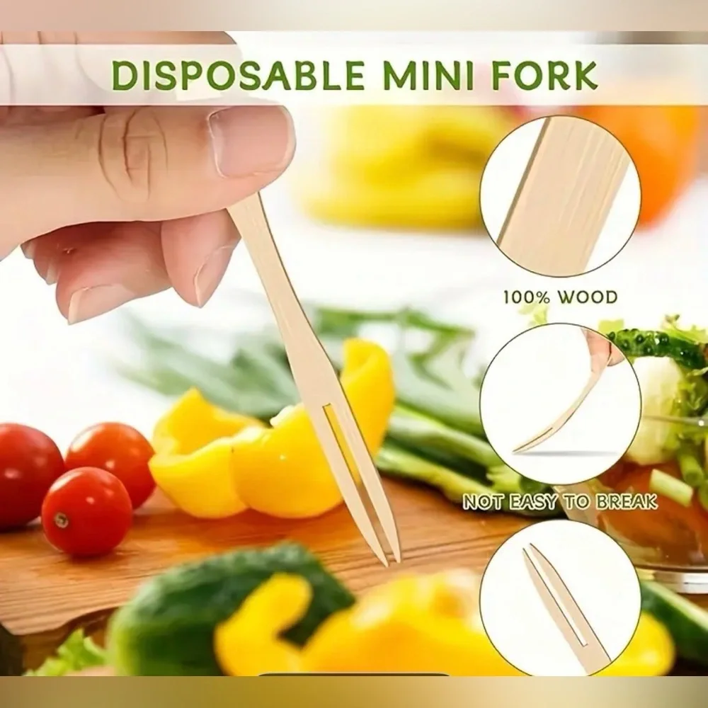 Eco-Friendly Wooden Mini Fruit‎ Picks